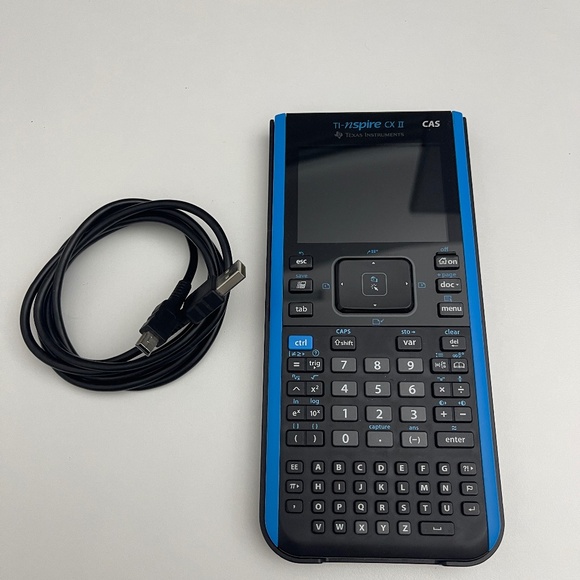 TESTED Texas Instruments TI Nspire CX II CAS With Charger & Cover - Picture 1 of 8